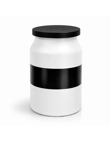 Pot en céramique hermétique 20 cm – Bocal d’herboristerie pour plantes et épices