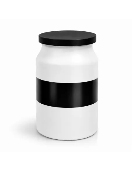 Pot en céramique hermétique 20 cm – Bocal d’herboristerie pour plantes et épices