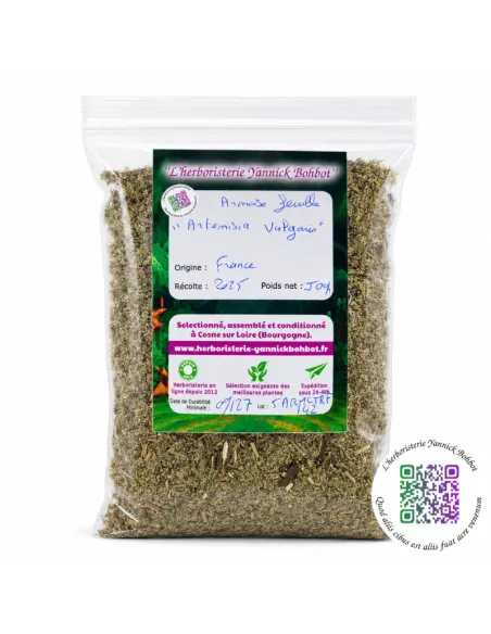 Armoise séchée (Artemisia vulgaris) récoltée en France - " L'Herboristerie Yannick Bohbot"